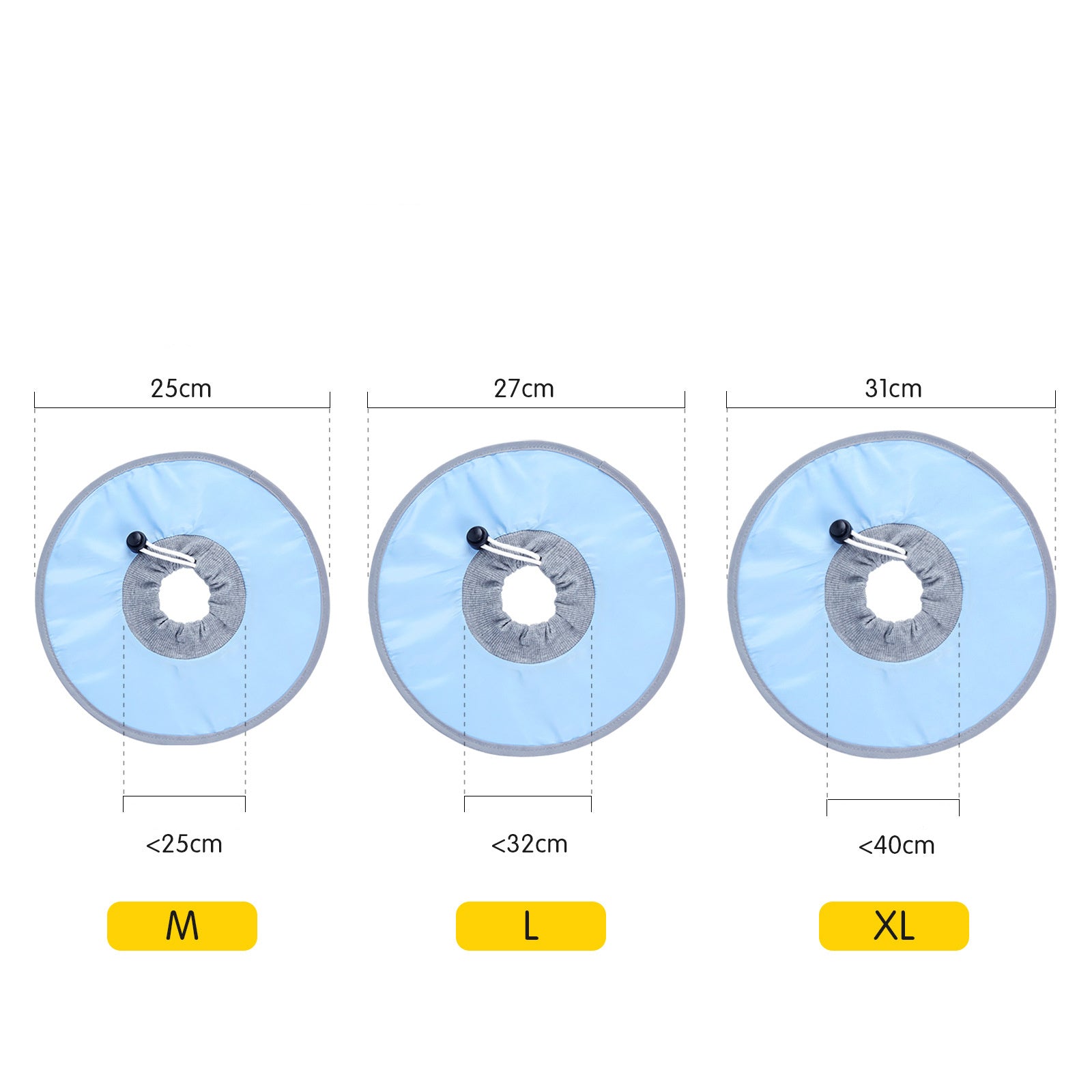 JMT-563402 Adjustable Waterproof Cat Recovery Collar for Post-Surgery Wound Protection - Lightweight Pet Cone Collar
