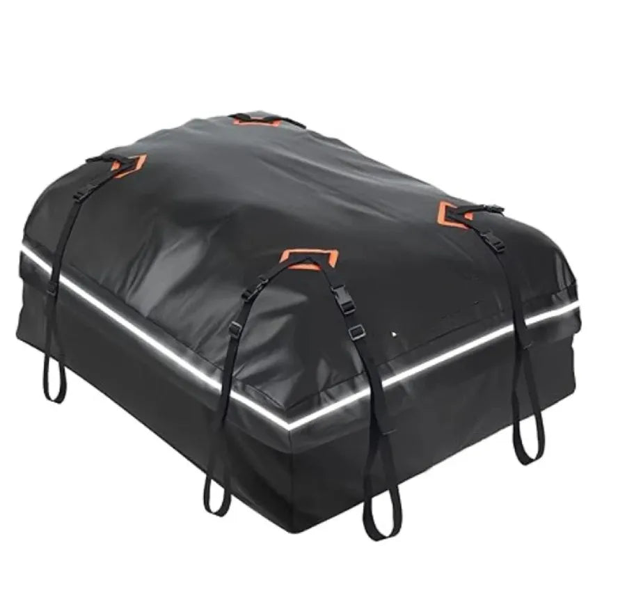 JMT-563530 Waterproof Rooftop Cargo Carrier Bag - 15 Cubic Feet Large Capacity, Durable 500D PVC Material for All Vehicles