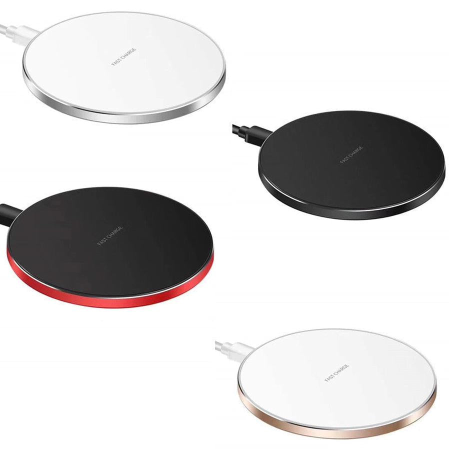 JMT-563594 10W Aluminum Alloy Wireless Charger - Fast Charging, USB Interface, Available in Multiple Colors