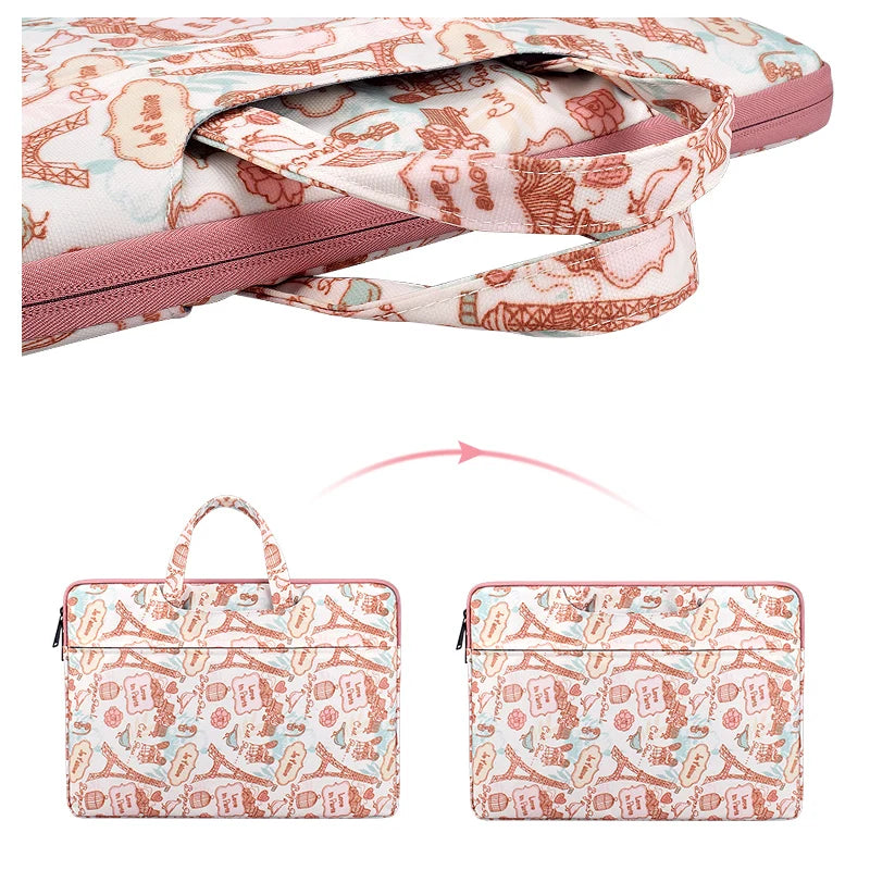 JMT-563722 Multifunctional Laptop Bag for 13 to 15.4 Inch Computers with Pattern Printing Design