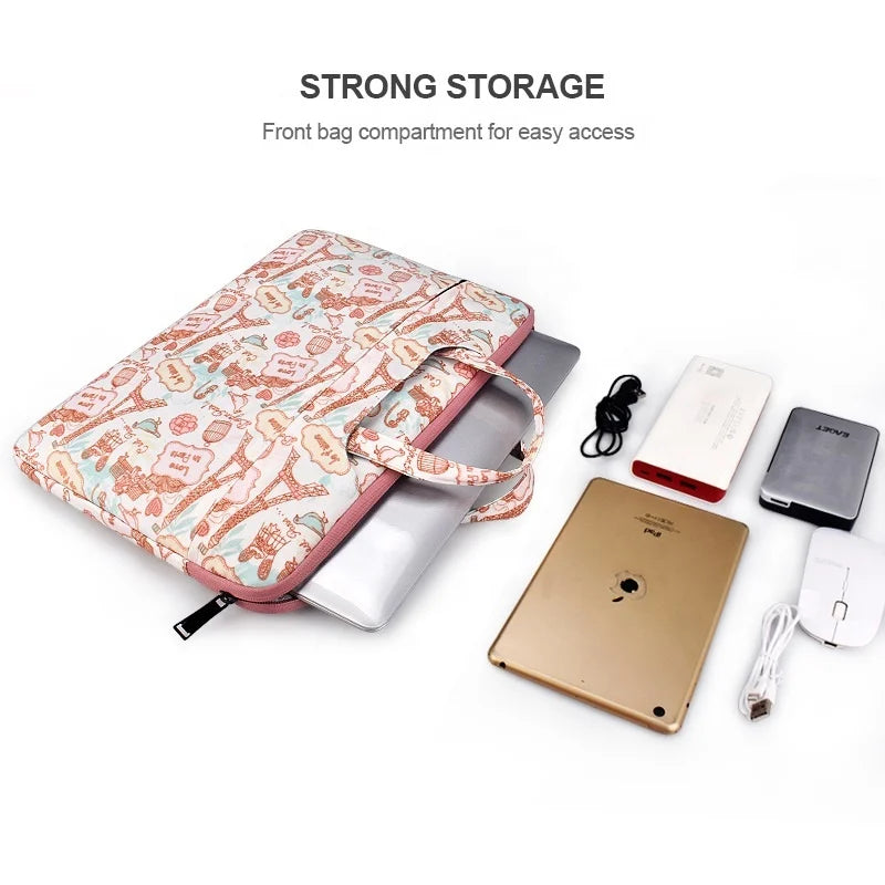 JMT-563722 Multifunctional Laptop Bag for 13 to 15.4 Inch Computers with Pattern Printing Design