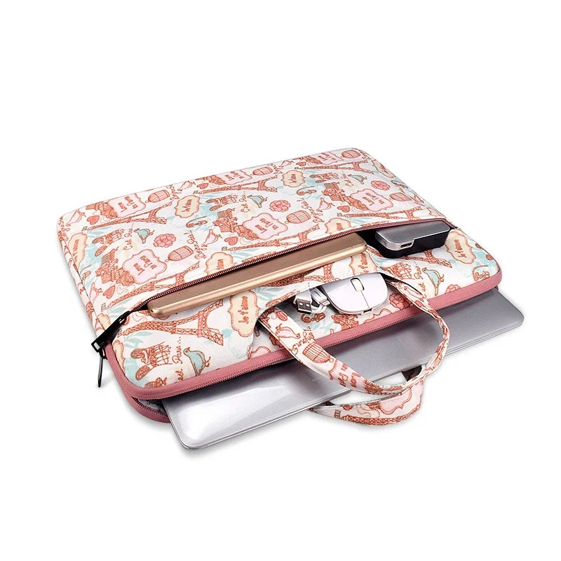 JMT-563722 Multifunctional Laptop Bag for 13 to 15.4 Inch Computers with Pattern Printing Design