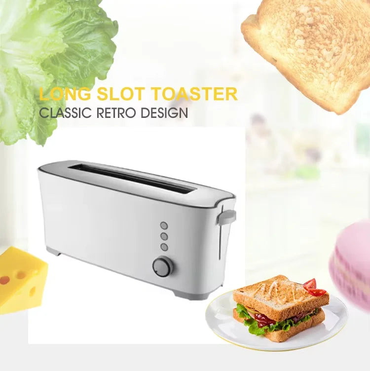 JMT-563850 1000W Slim Two Slice Toaster with 6 Setting Shade Control