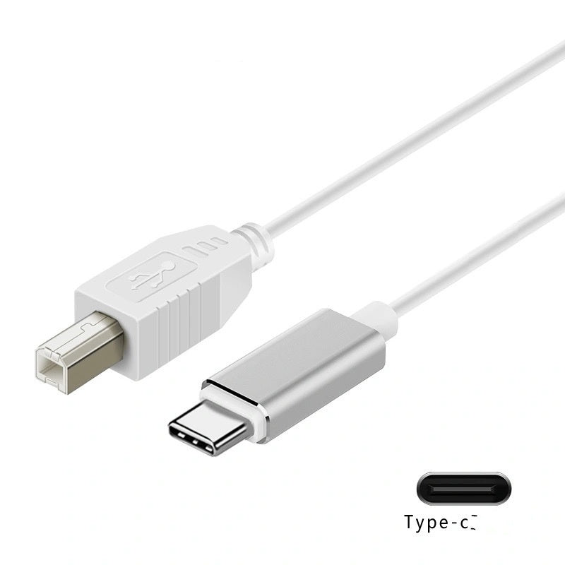 JMT-564234 Versatile 3-in-1 Electric Piano Keyboard Data Cable - USB, Lightning, Micro USB, TYPE-C, 1m