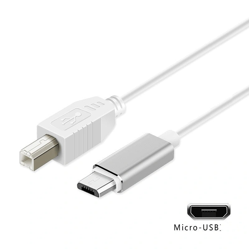 JMT-564234 Versatile 3-in-1 Electric Piano Keyboard Data Cable - USB, Lightning, Micro USB, TYPE-C, 1m
