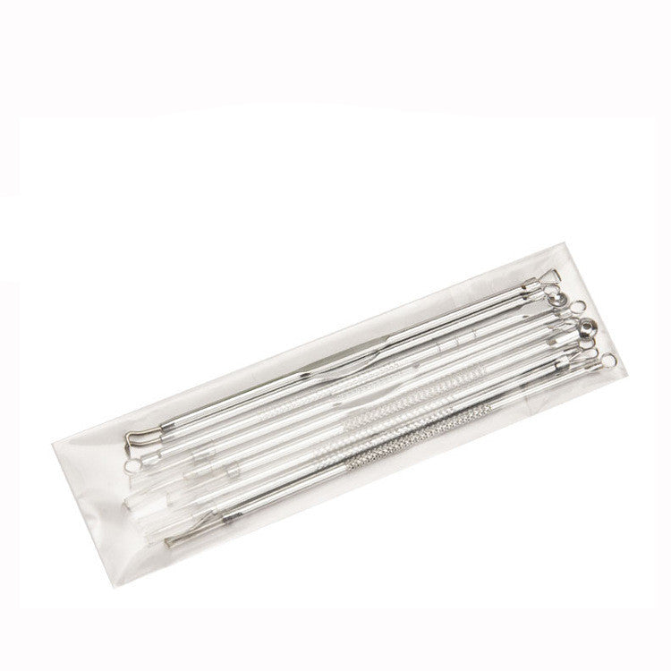 JMT-564298 Stainless Steel Blackhead Removal Tool Set with Acne Needle and Storage Options