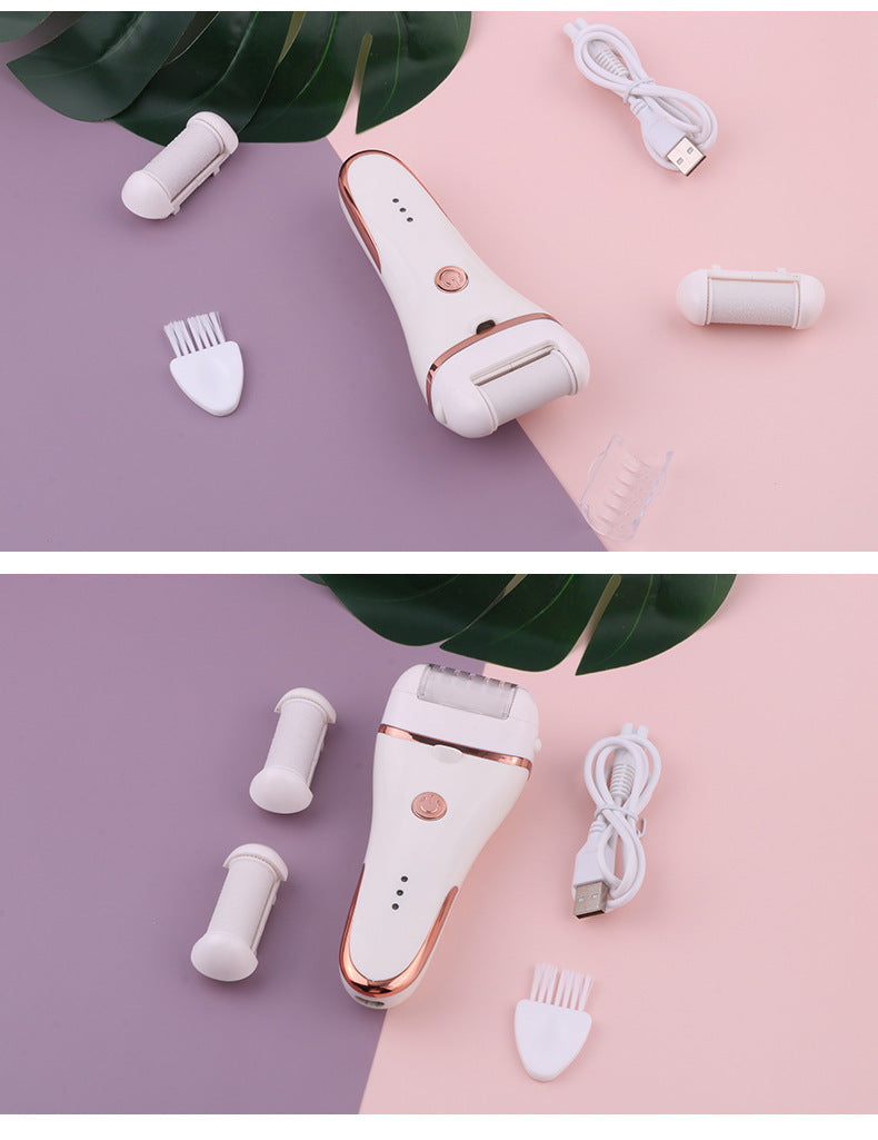 JMT-564362 Electric Waterproof Foot Peel Machine with USB Charging and Multiple Sanding Heads