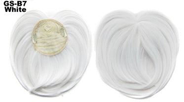 JMT-564426 Short High Temperature Silk Chemical Fiber Wig with Peach Heart Bangs for Men