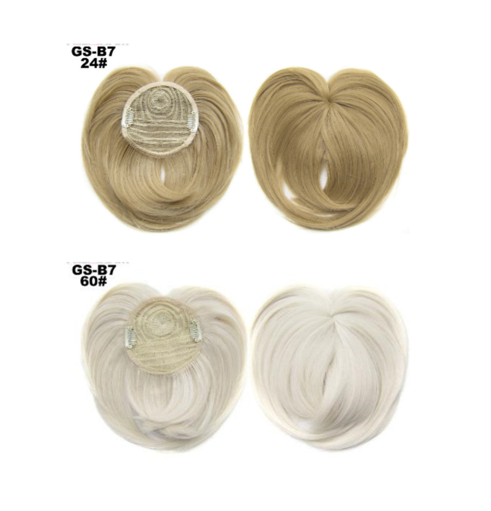 JMT-564426 Short High Temperature Silk Chemical Fiber Wig with Peach Heart Bangs for Men