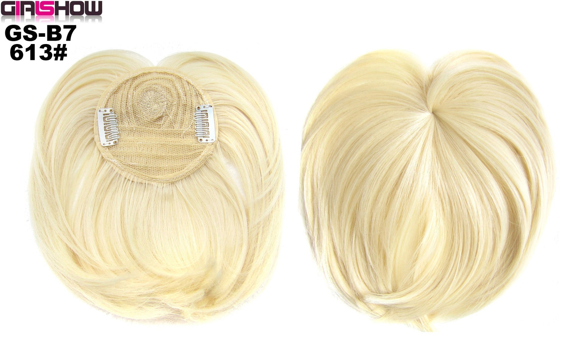 JMT-564426 Short High Temperature Silk Chemical Fiber Wig with Peach Heart Bangs for Men