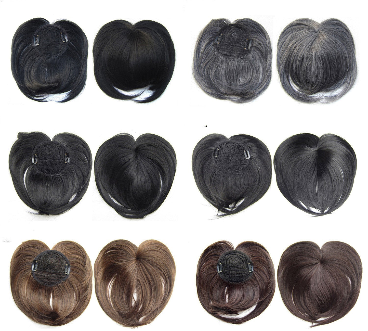 JMT-564426 Short High Temperature Silk Chemical Fiber Wig with Peach Heart Bangs for Men