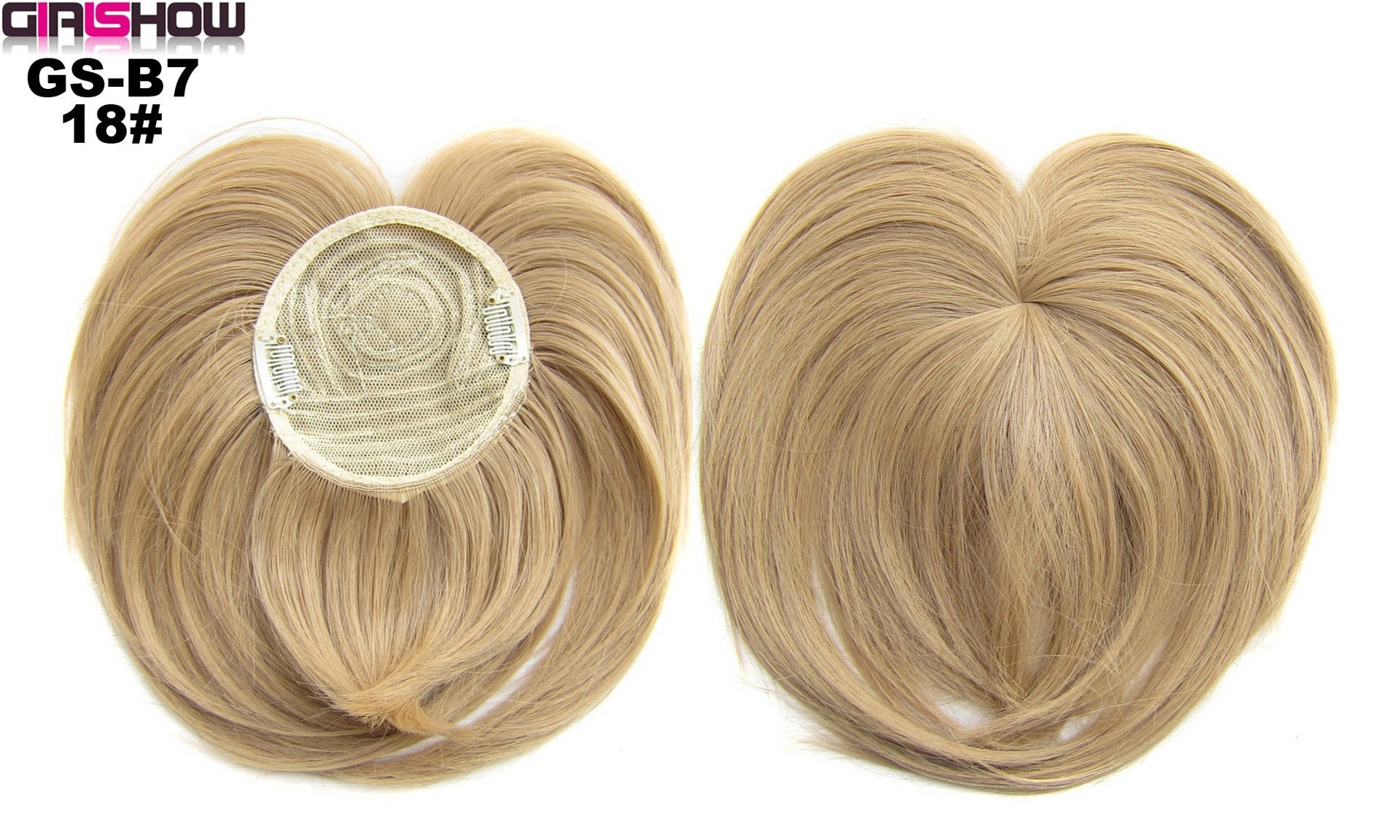 JMT-564426 Short High Temperature Silk Chemical Fiber Wig with Peach Heart Bangs for Men