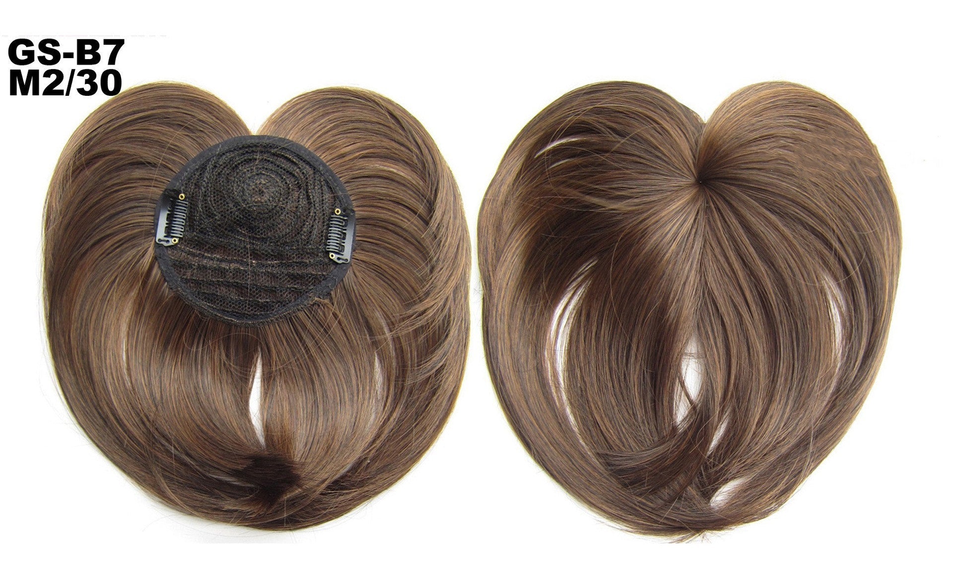 JMT-564426 Short High Temperature Silk Chemical Fiber Wig with Peach Heart Bangs for Men