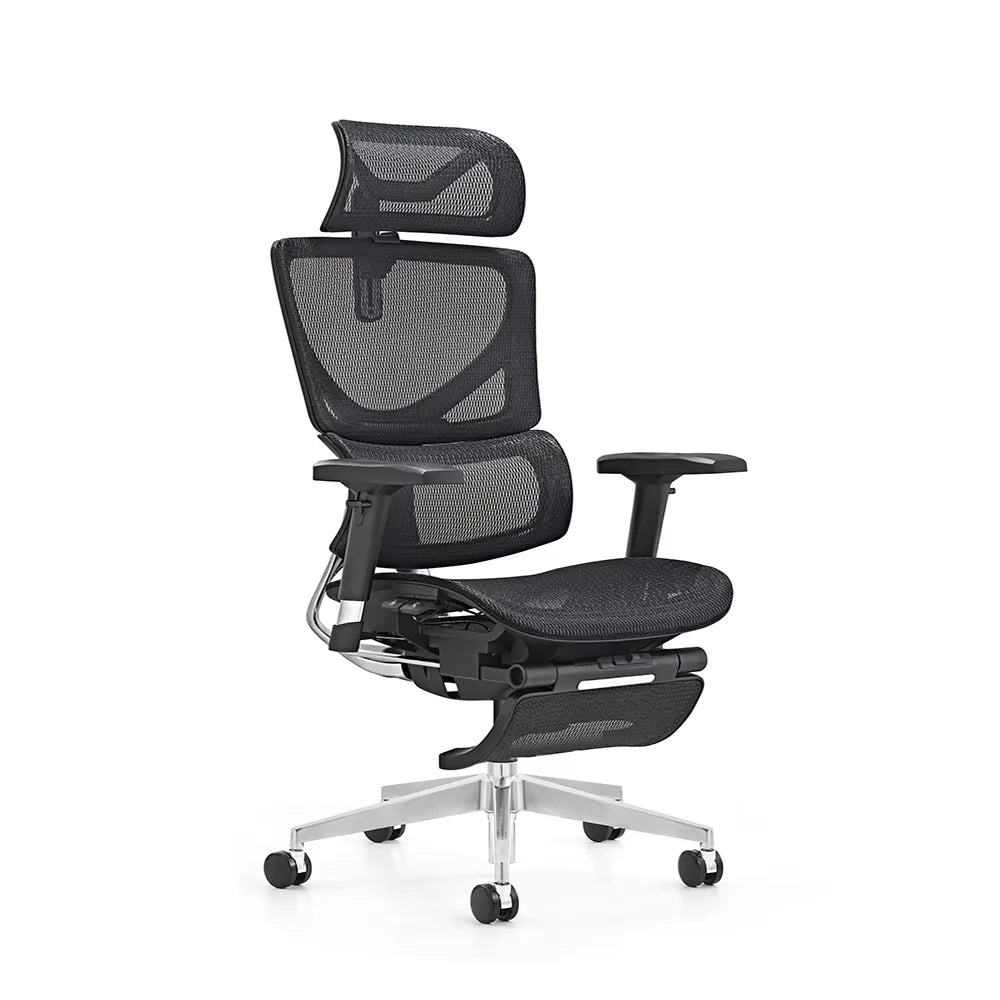 JMT-564810 Ergonomic High Back Mesh Office Chair with Adjustable Footrest and 3D Armrests