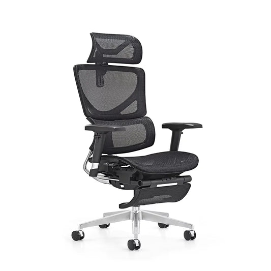 JMT-564810 Ergonomic High Back Mesh Office Chair with Adjustable Footrest and 3D Armrests
