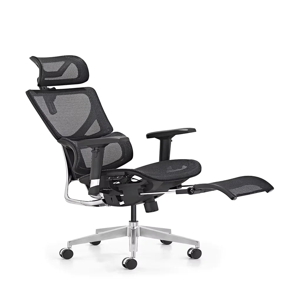 JMT-564810 Ergonomic High Back Mesh Office Chair with Adjustable Footrest and 3D Armrests