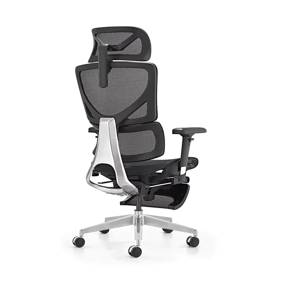 JMT-564810 Ergonomic High Back Mesh Office Chair with Adjustable Footrest and 3D Armrests