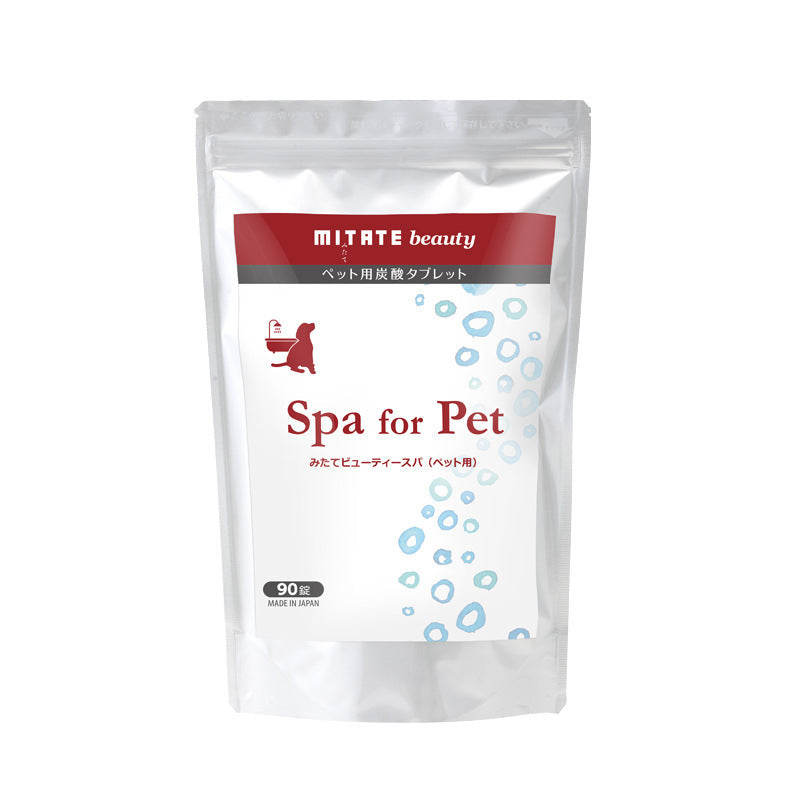 JMT-565130 Pet Spa Carbonated Bathing Tablets for Dogs and Cats - 15g for Mite Care, Fur Repair, and Cleaning