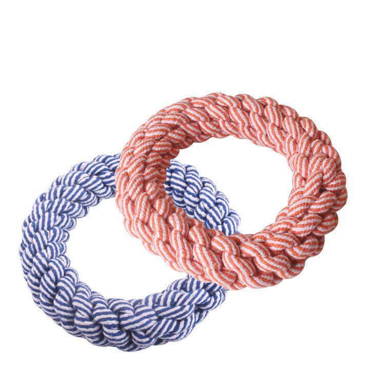 JMT-565194 Cotton Rope Dog Toy - Durable Molar Teeth Ball for Large and Small Dogs, Multicolor Options Available