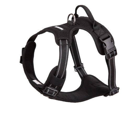 JMT-565386 Fur Vest-Style Chest Strap for Dogs - Available in Orange, Red, Black, XS-XL Sizes