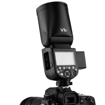 JMT-565578 Professional Overhead Flash for DSLR Cameras with Circular Lamp Head and High-Speed Support