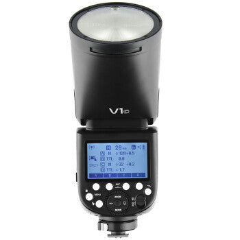JMT-565578 Professional Overhead Flash for DSLR Cameras with Circular Lamp Head and High-Speed Support