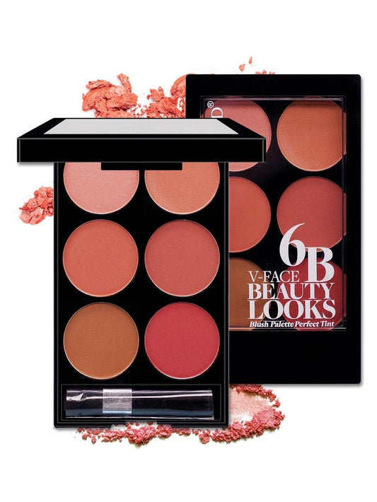 JMT-565642 Multicolor Six-Color Blush Makeup Palette for All Skin Types, 15g