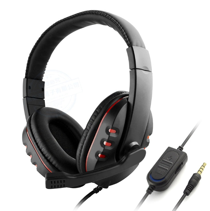 JMT-565706 Wired Gaming Headset with Adjustable Microphone and Soft PU Leather Earmuffs