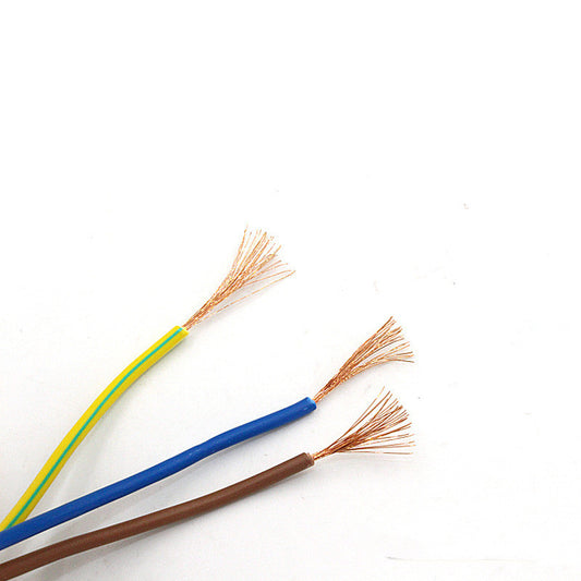 JMT-565834 Pure Copper AC Power Cord with PVC Sheath, 1.2m Length, Three-Core Design, 3X0.5mm2