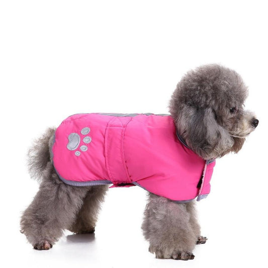 JMT-565834 Reflective Cotton Dog Apparel for Winter - Available in Multiple Colors and Sizes
