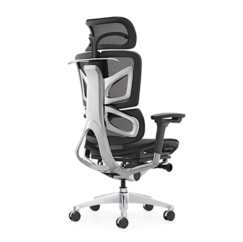 JMT-565962 Ergonomic High Back Mesh Office Chair with Adjustable Headrest and Revolving Function