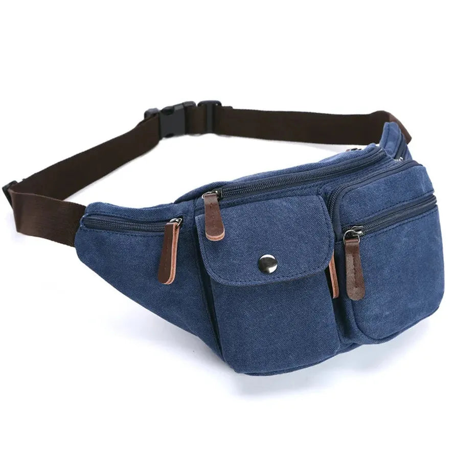 JMT-566090 Multifunctional Canvas Waist Bag for Work and Travel