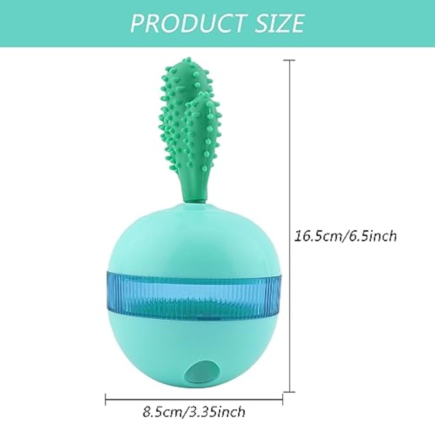 JMT-566346 Interactive Treat Dispensing Dog Puzzle Toy - Durable Rubber Tumbler for Medium to Large Dogs