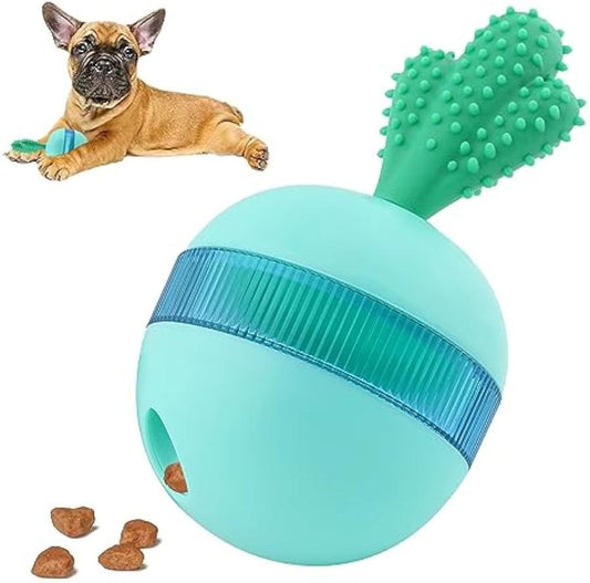 JMT-566346 Interactive Treat Dispensing Dog Puzzle Toy - Durable Rubber Tumbler for Medium to Large Dogs