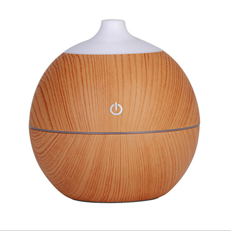 JMT-566346 Wood Grain Aromatherapy Humidifier - 130 ml Capacity, 9.7 x 9.7 x 110 CM, ABS Material