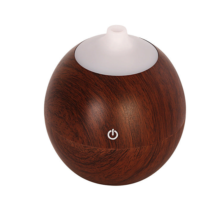 JMT-566346 Wood Grain Aromatherapy Humidifier - 130 ml Capacity, 9.7 x 9.7 x 110 CM, ABS Material