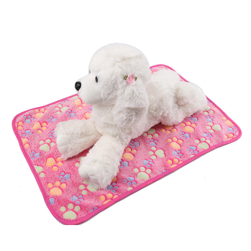JMT-566666 Cozy Coral Fleece Dog Blanket - Soft and Warm for Autumn & Winter