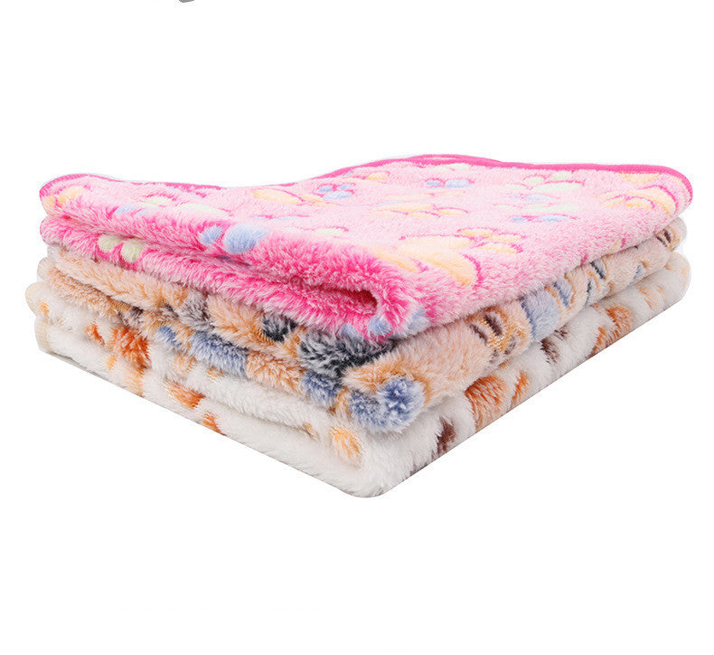 JMT-566666 Cozy Coral Fleece Dog Blanket - Soft and Warm for Autumn & Winter