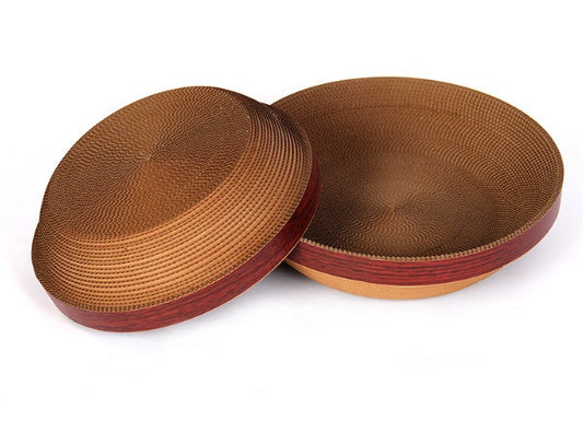 JMT-567370 Crimson Cat Scratchpad, 35 x 35 x 9.5 cm, Perfect for Feline Play and Scratching