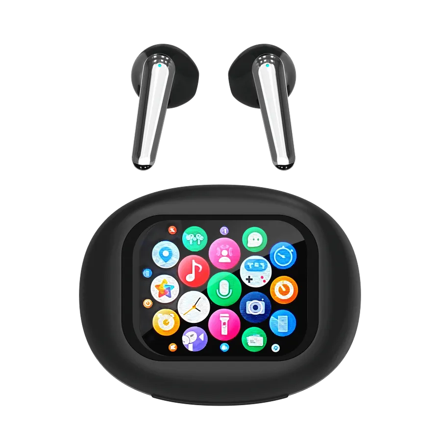 JMT-567370 True Wireless In-Ear Sport Earbuds with LED Touch Screen and Digital Battery Indicator, JL Chipset for Gaming and Travel