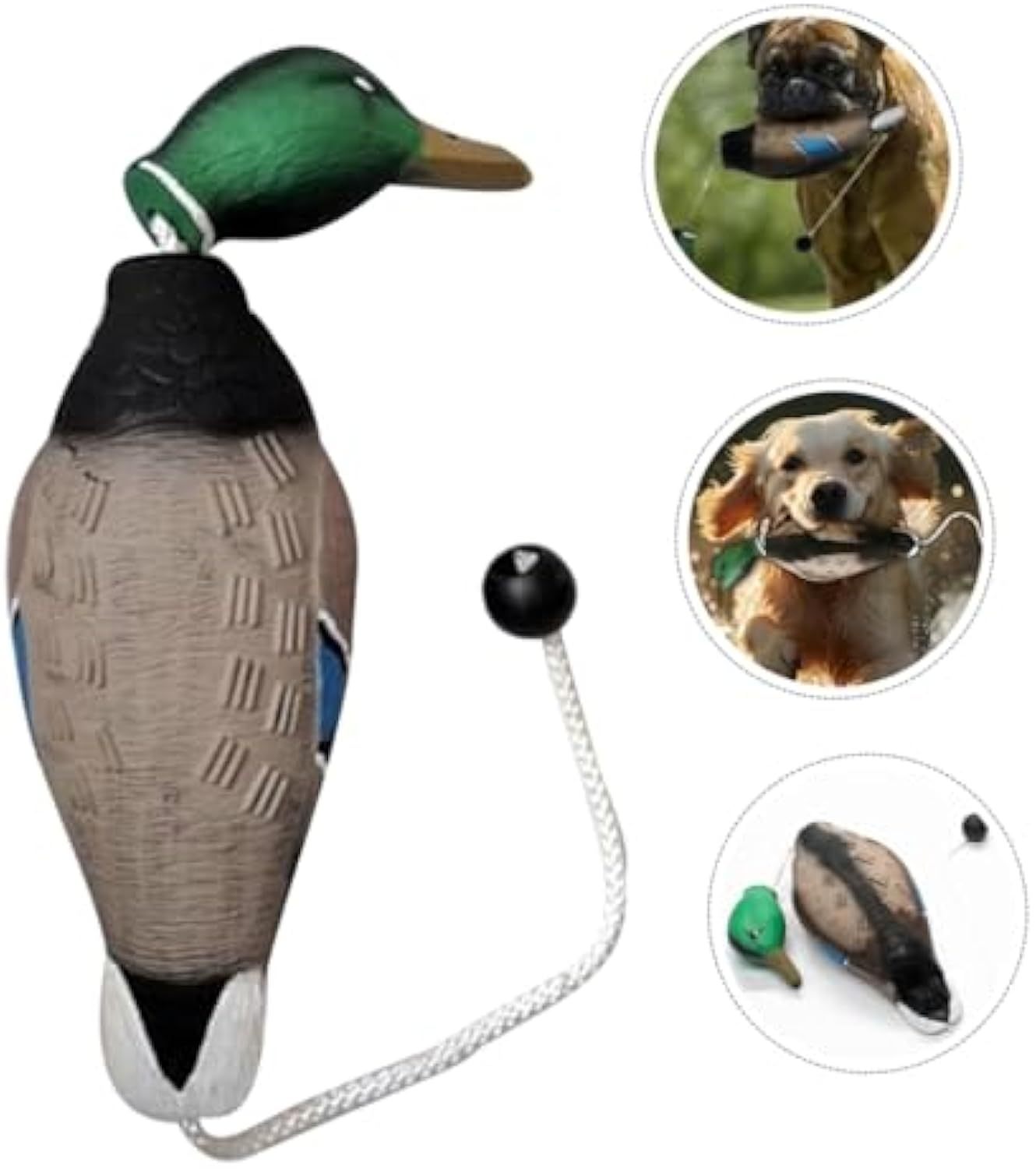 JMT-567498 Durable Stuffed Duck Dog Toy for Aggressive Chewers - No Stuffing, Quacking Sound, Ideal for Training and Play