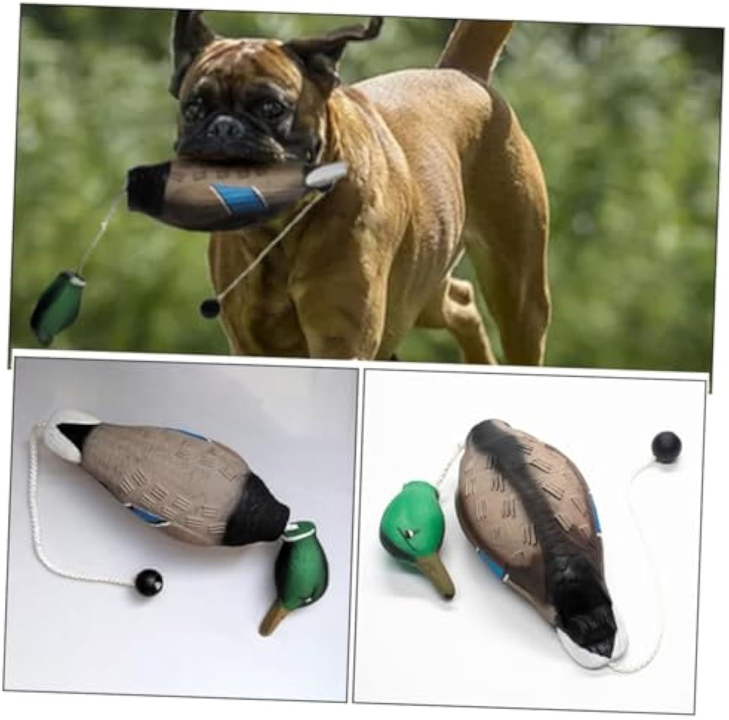 JMT-567498 Durable Stuffed Duck Dog Toy for Aggressive Chewers - No Stuffing, Quacking Sound, Ideal for Training and Play