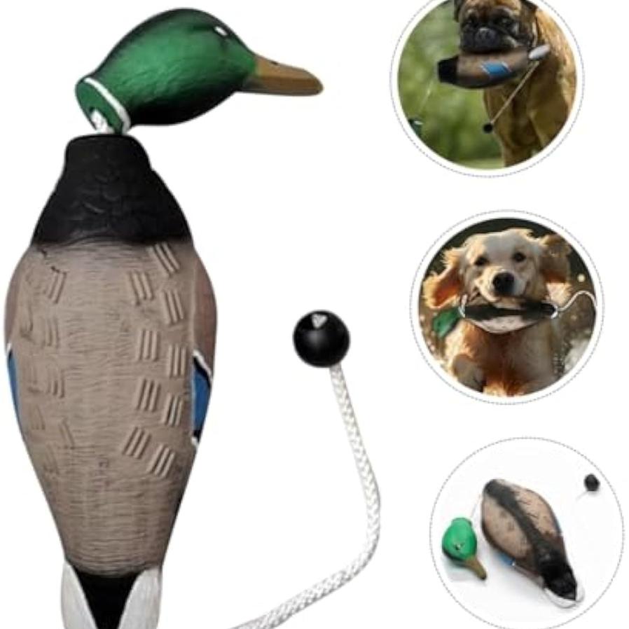 JMT-567498 Durable Stuffed Duck Dog Toy for Aggressive Chewers - No Stuffing, Quacking Sound, Ideal for Training and Play