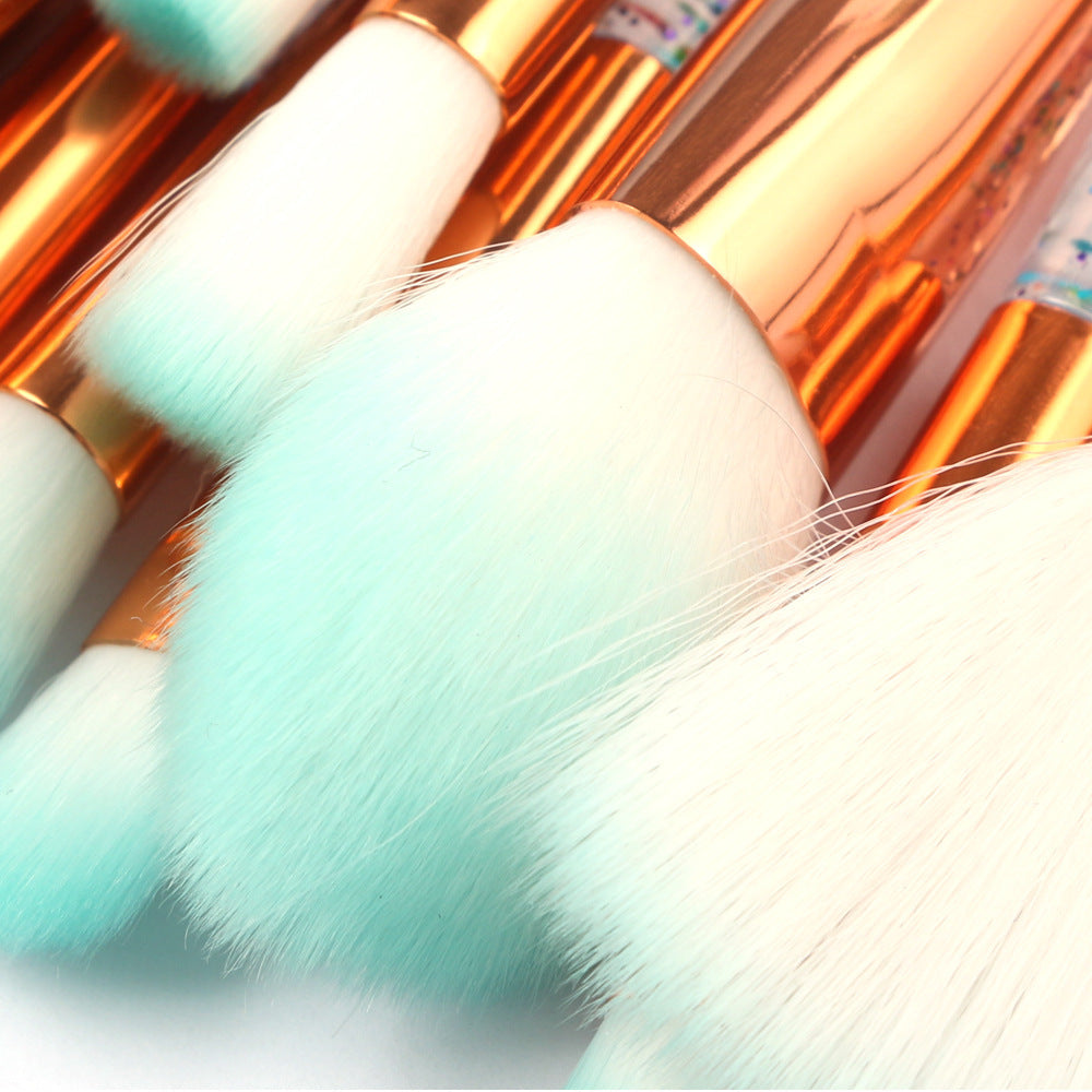 JMT-567626 20-Piece Makeup Brush Set with Corrugated Silk Nylon Material and Portable Handle