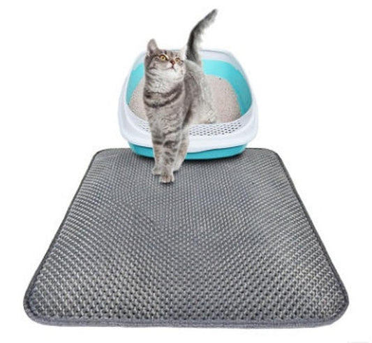 JMT-567818 Waterproof Honeycomb Cat Litter Pad - Durable EVA Cat Mat for Easy Cleaning and Litter Trapping