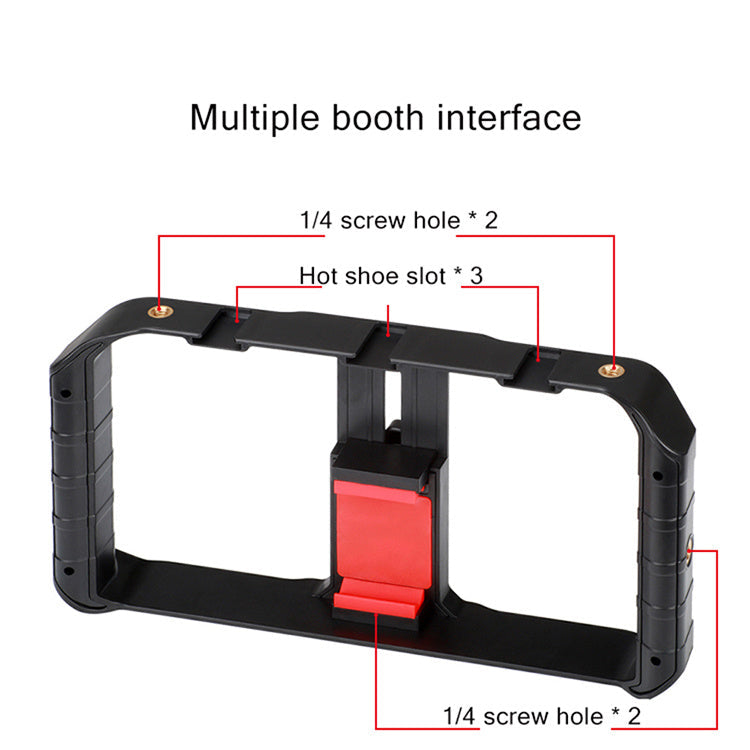 JMT-567882 Universal Handheld Camera Stand with Hot Shoe Mounts for Mobile Filming