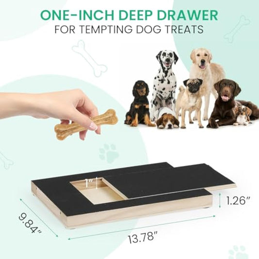 JMT-568330 Gentle Dog Nail Scratch Board with Treat Drawer for Easy Nail Trimming