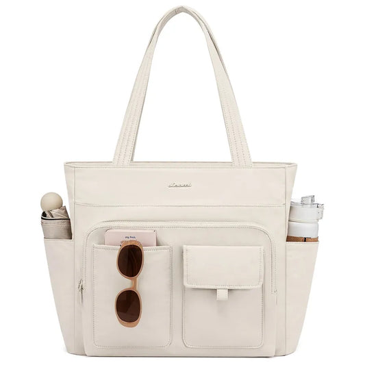 JMT-568330 Stylish 15.6 Inch Laptop Tote Bag for Work with Multiple Pockets for Women