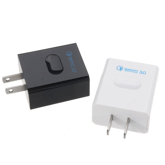 JMT-568842 Fast Charging QC 3.0 USB Wall Adapter - Compact Mobile Phone Charger for All Devices