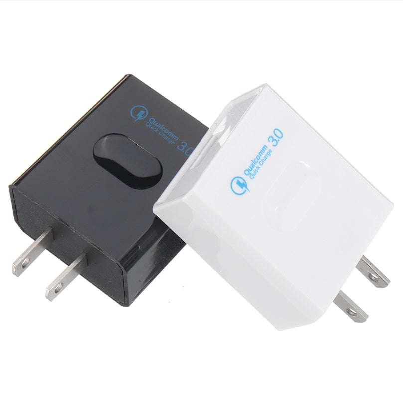 JMT-568842 Fast Charging QC 3.0 USB Wall Adapter - Compact Mobile Phone Charger for All Devices